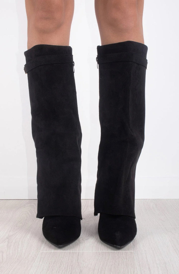 Botas altas efecto ante elegantes