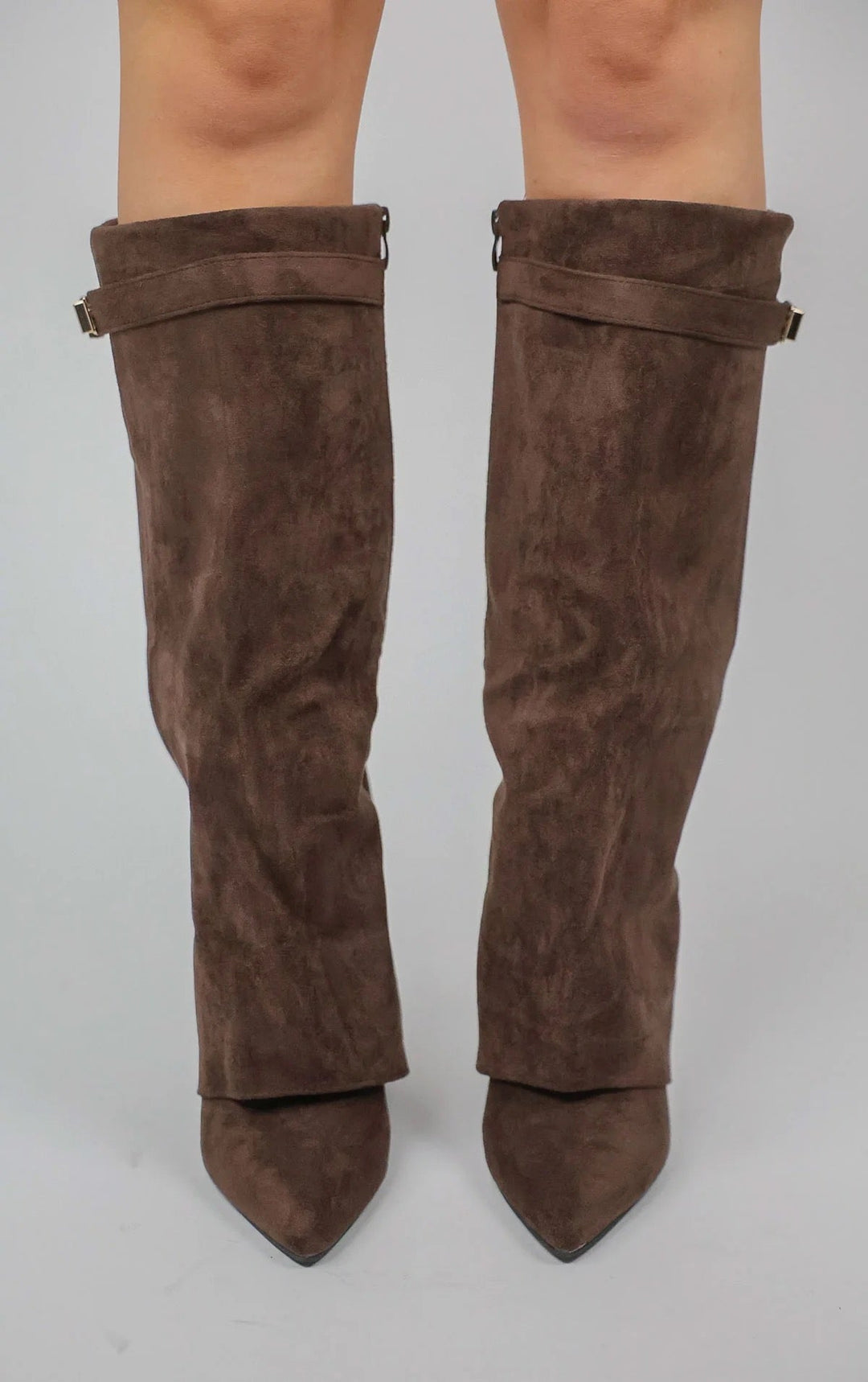 Botas altas efecto ante elegantes