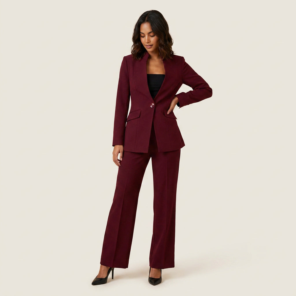 Traje de Chaqueta Americana y Pantalón para Mujer