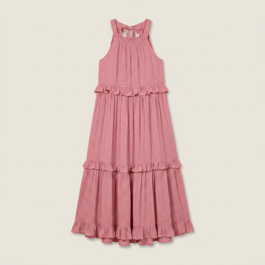 Vestido Largo de Verano con Volantes para Mujer