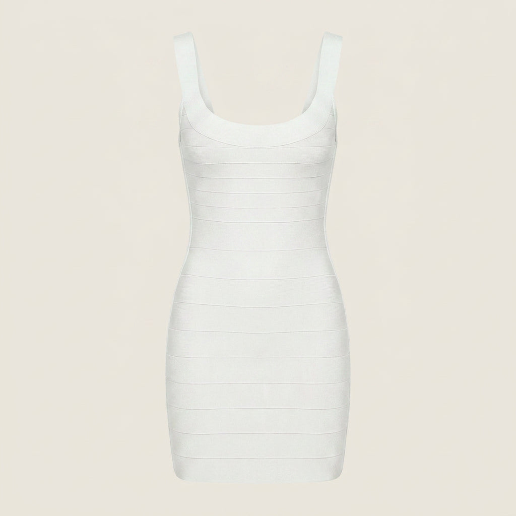 Vestido de Fiesta Corto Efecto Vendaje Ajustado para Mujer