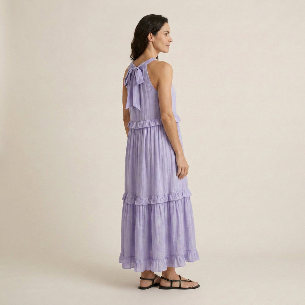 Vestido Largo de Verano con Volantes para Mujer