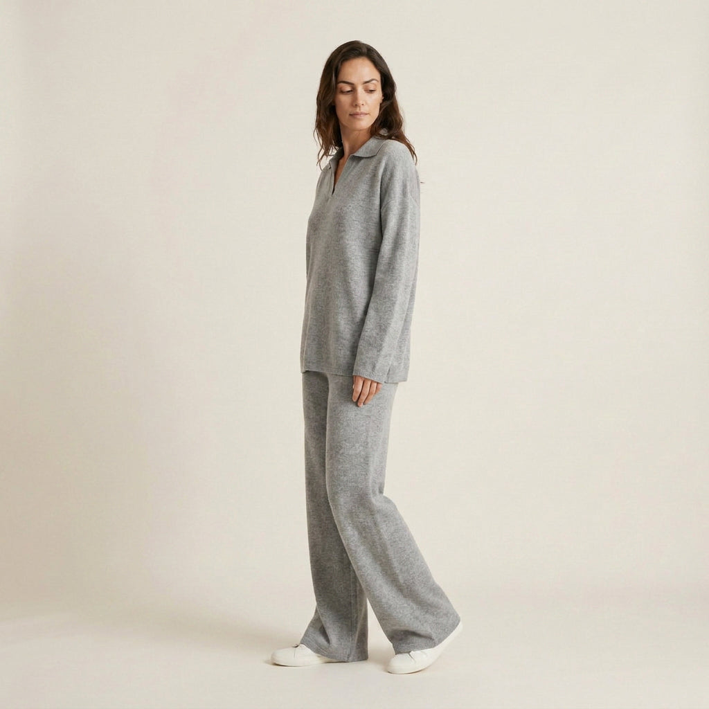 Conjunto de Punto Polo y Pantalón para Mujer