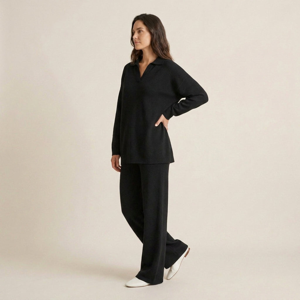 Conjunto de Punto Polo y Pantalón para Mujer