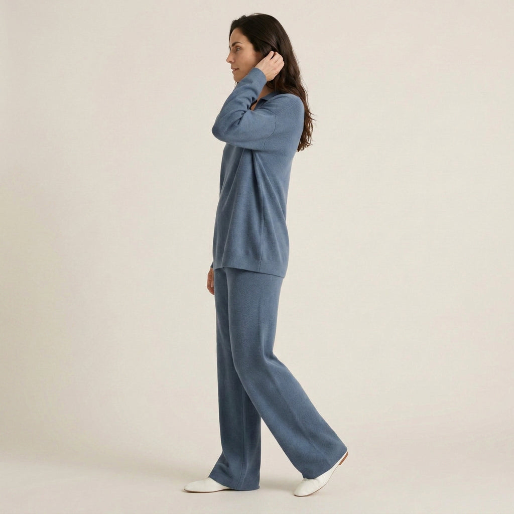 Conjunto de Punto Polo y Pantalón para Mujer
