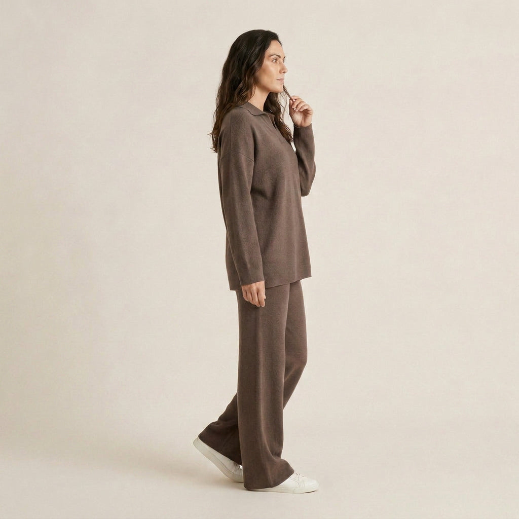 Conjunto de Punto Polo y Pantalón para Mujer