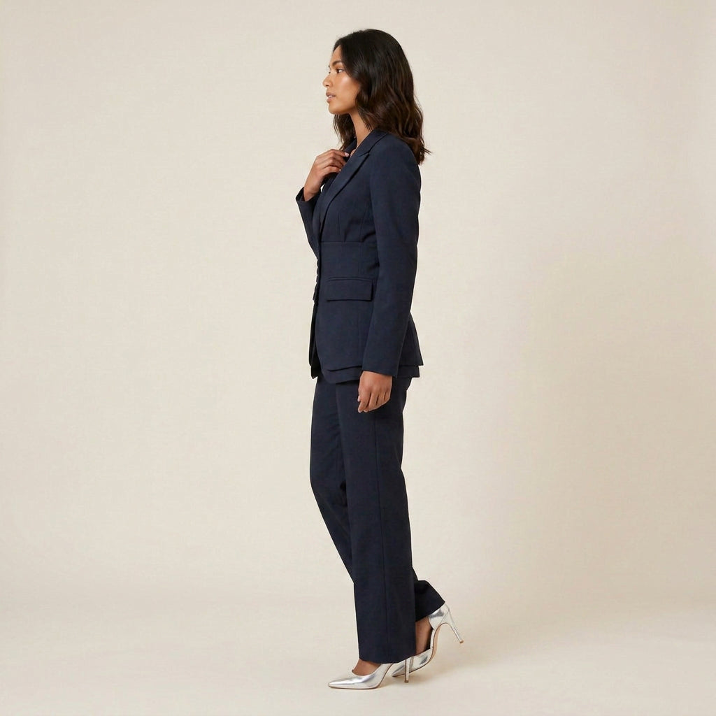 Conjunto de Americana Entallada y Pantalón de Vestir para Mujer