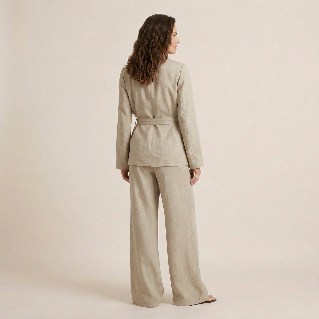 Conjunto Americana y Pantalón Ancho para Mujer