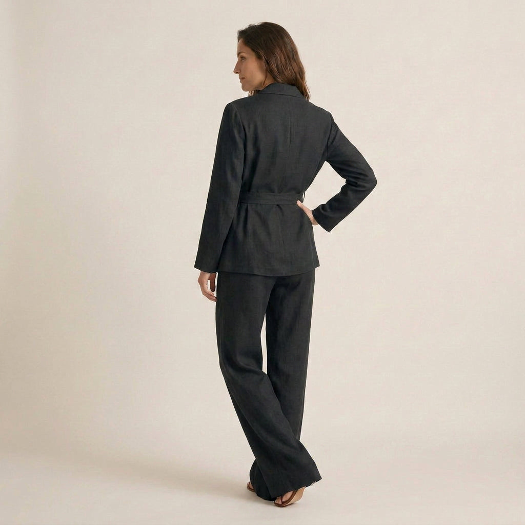 Conjunto Americana y Pantalón Ancho para Mujer