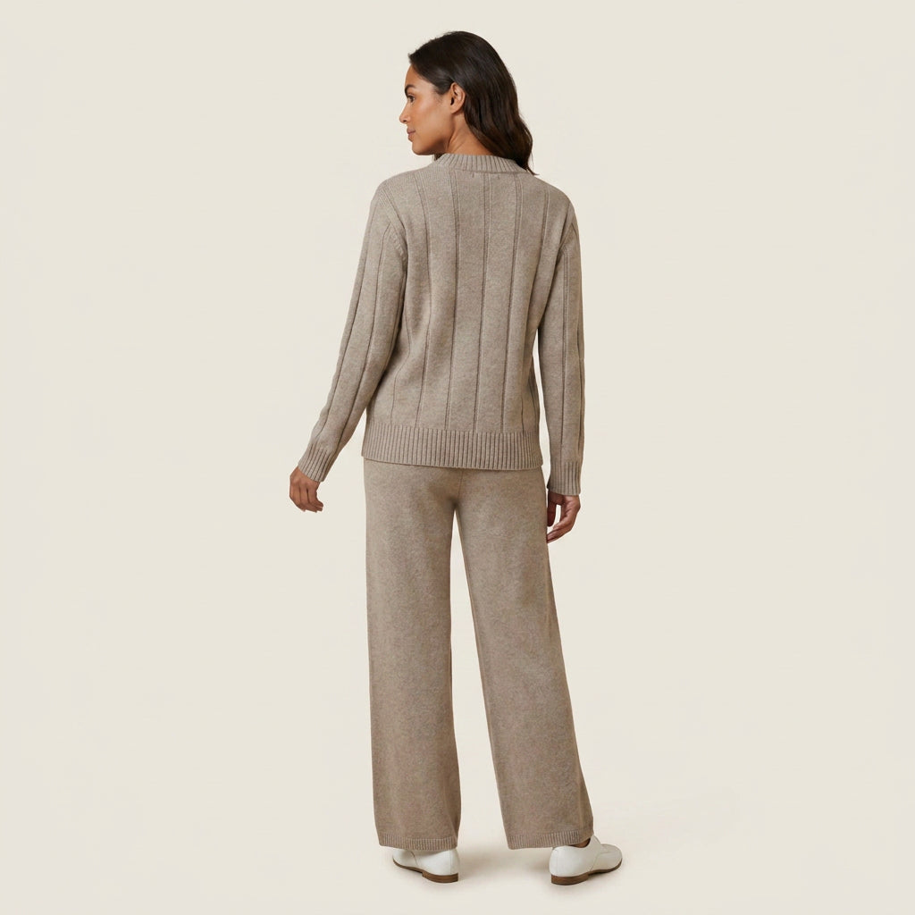 Conjunto de Punto Jersey y Pantalón para Mujer