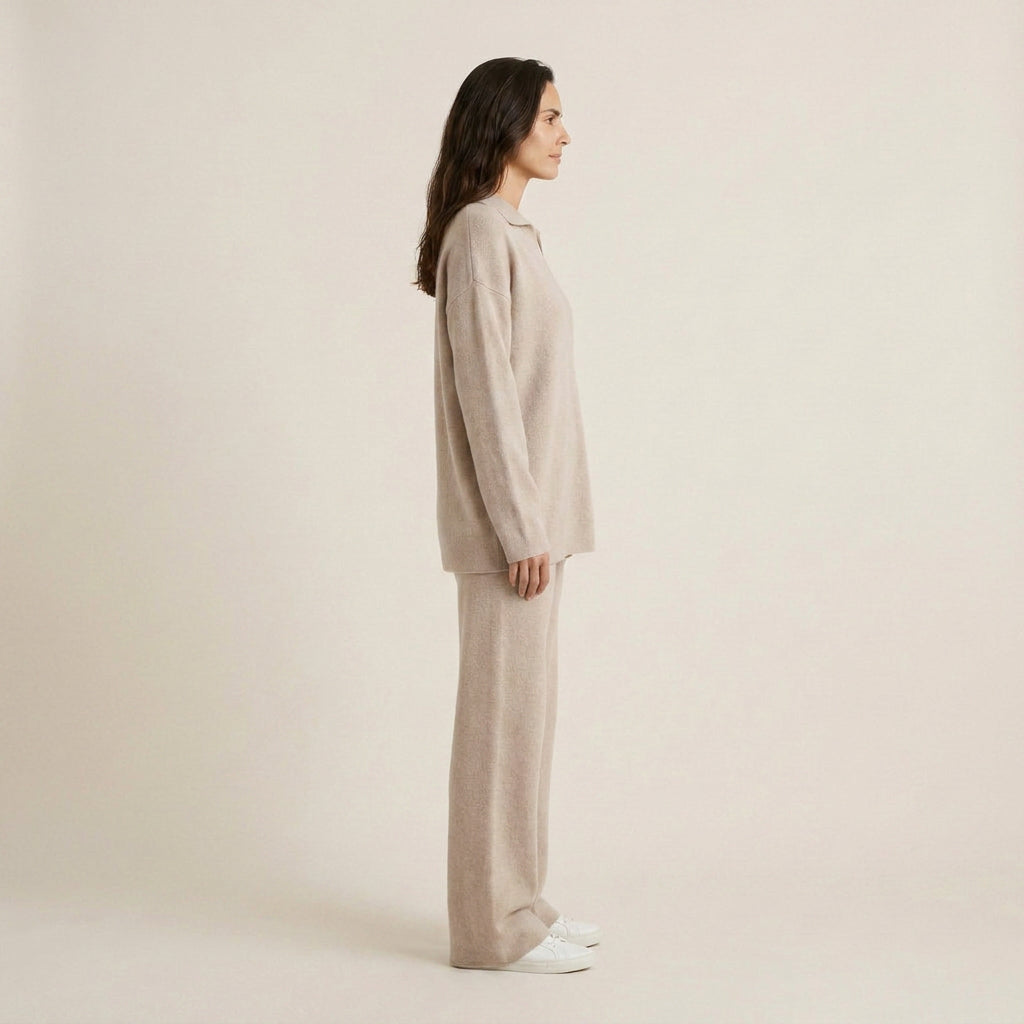Conjunto de Punto Polo y Pantalón para Mujer