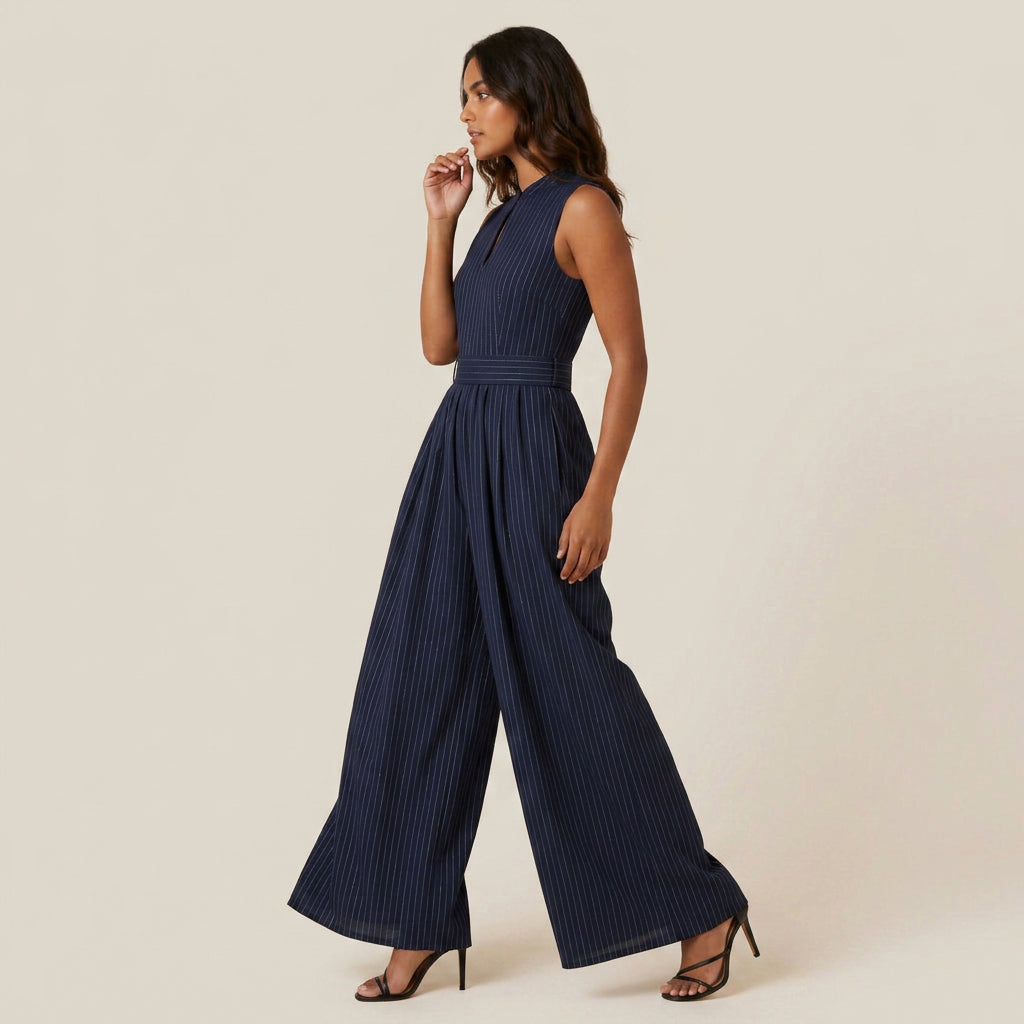 Conjunto de Chaleco y Pantalón Ancho para Mujer