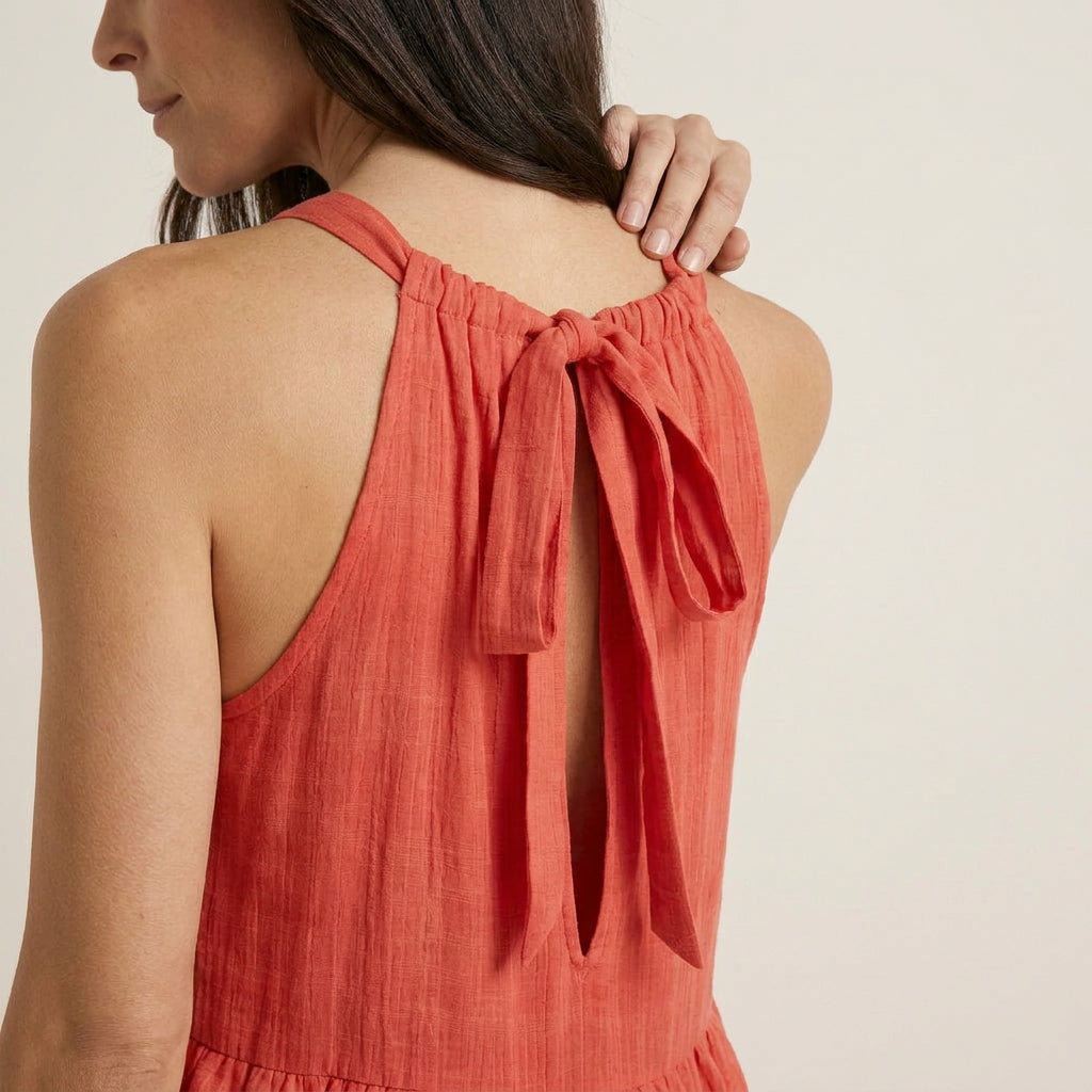 Vestido Largo de Verano con Volantes para Mujer