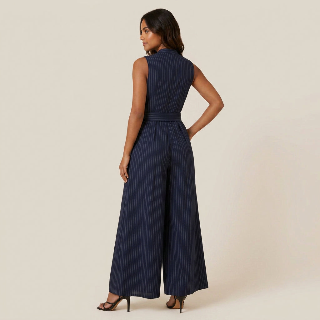 Conjunto de Chaleco y Pantalón Ancho para Mujer