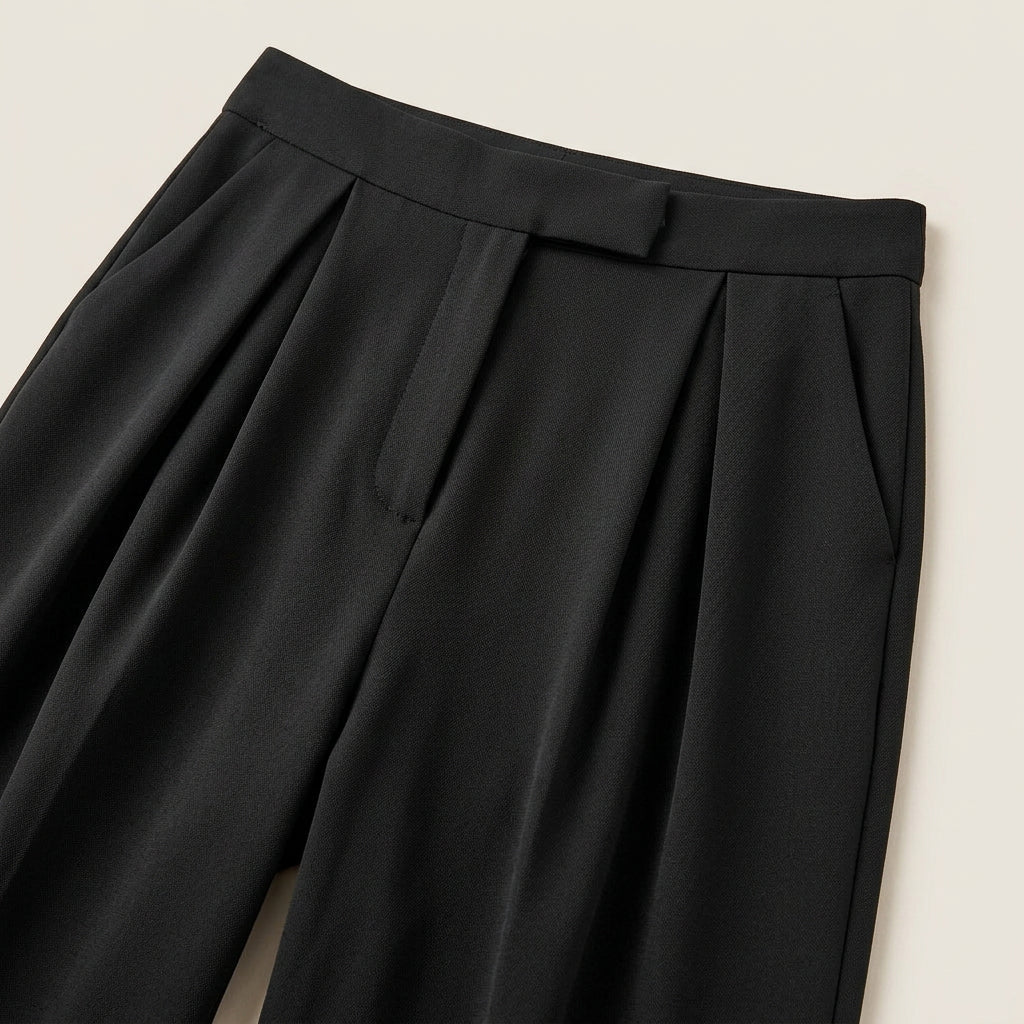 Conjunto Top Drapeado y Pantalón Ancho para Mujer