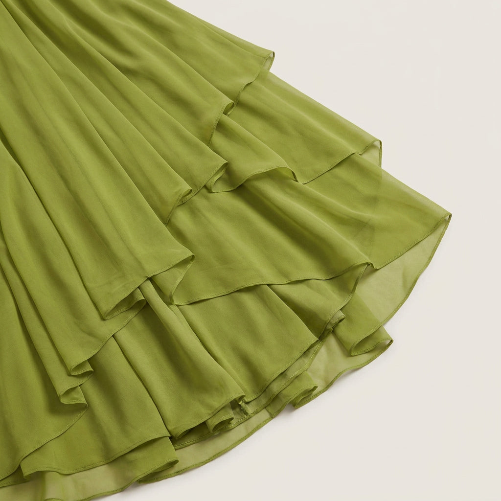 Vestido Fiesta Escote Corazón Falda Asimétrica para Mujer