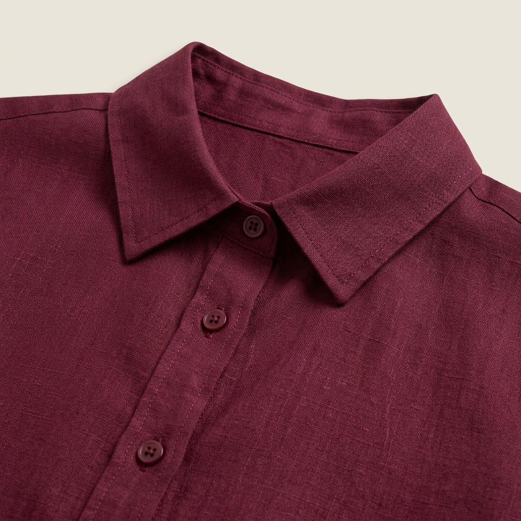 Conjunto Efecto Lino Camisa y Pantalón para Mujer