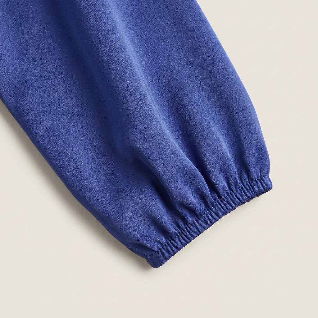 Vestido Midi Efecto Satén Cruzado con Drapeado para Mujer