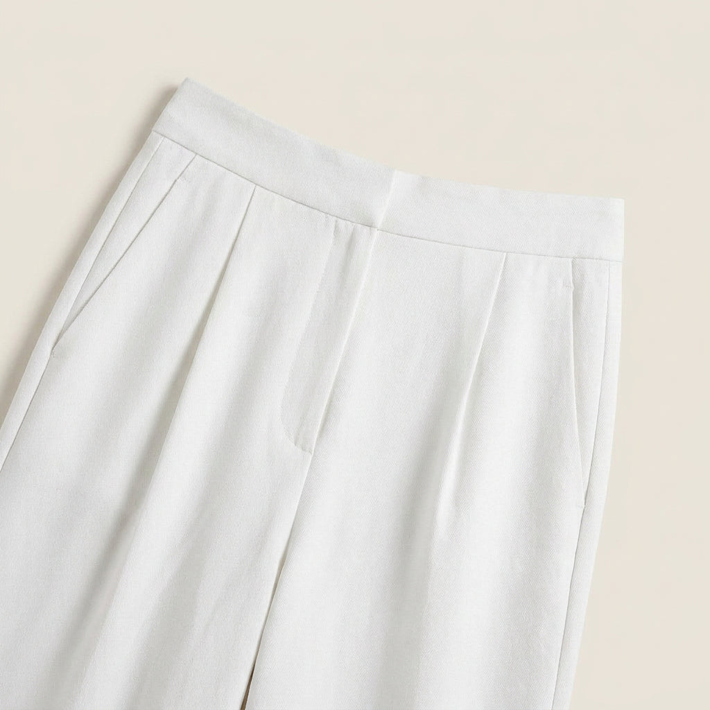 Conjunto de Top Peplum y Pantalón Ancho para Mujer