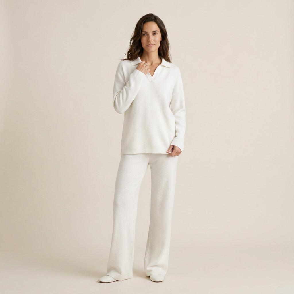 Conjunto de Punto Polo y Pantalón para Mujer