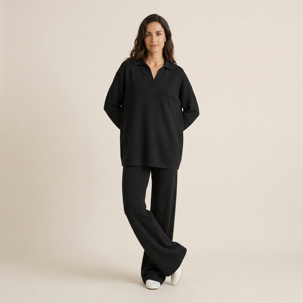 Conjunto de Punto Polo y Pantalón para Mujer