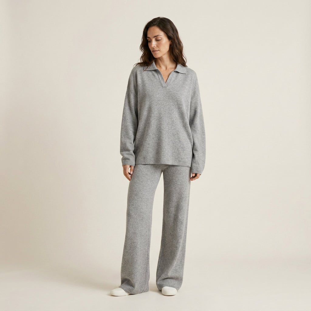 Conjunto de Punto Polo y Pantalón para Mujer