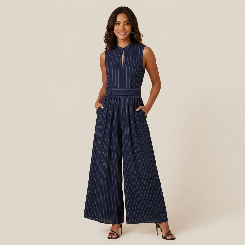 Conjunto de Chaleco y Pantalón Ancho para Mujer