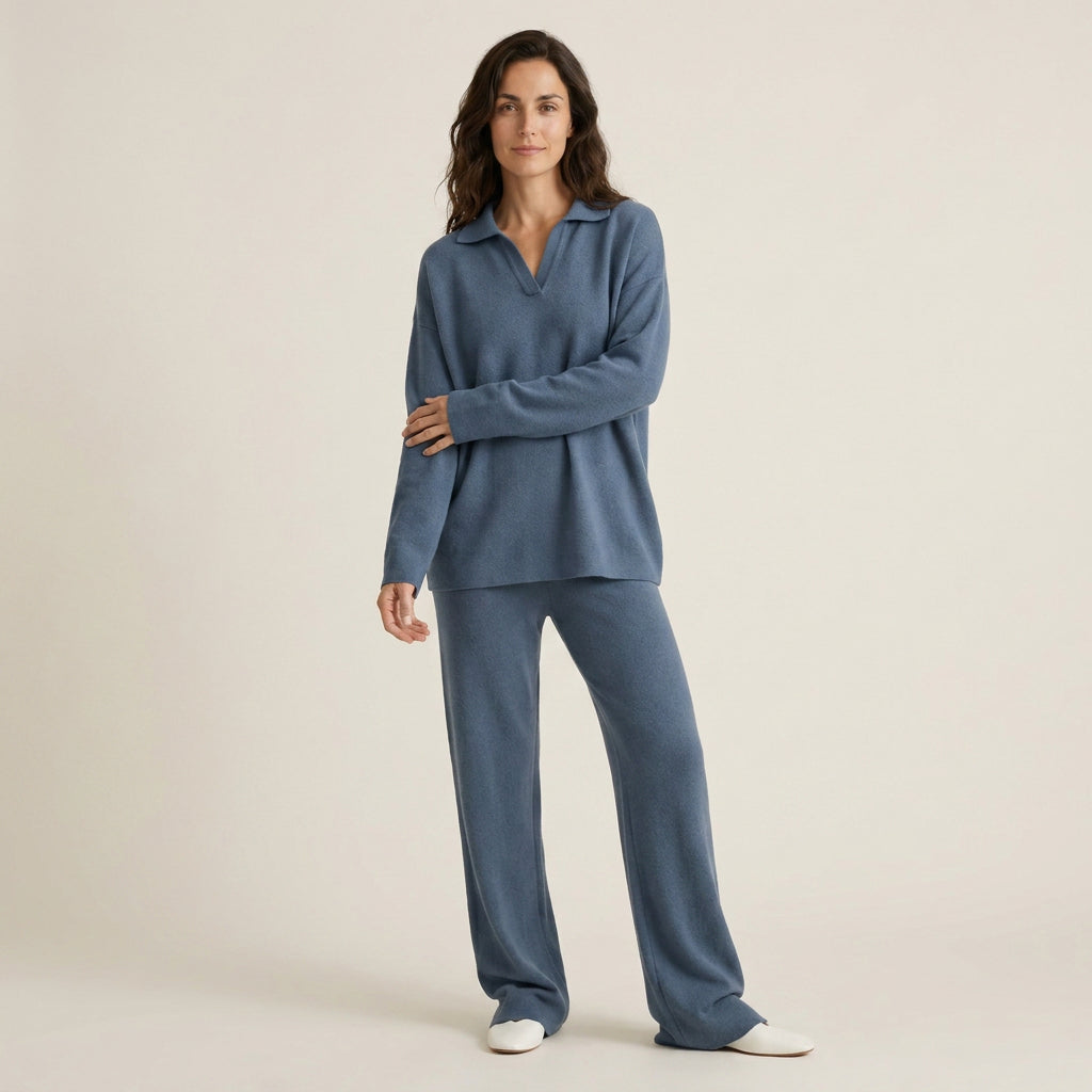 Conjunto de Punto Polo y Pantalón para Mujer