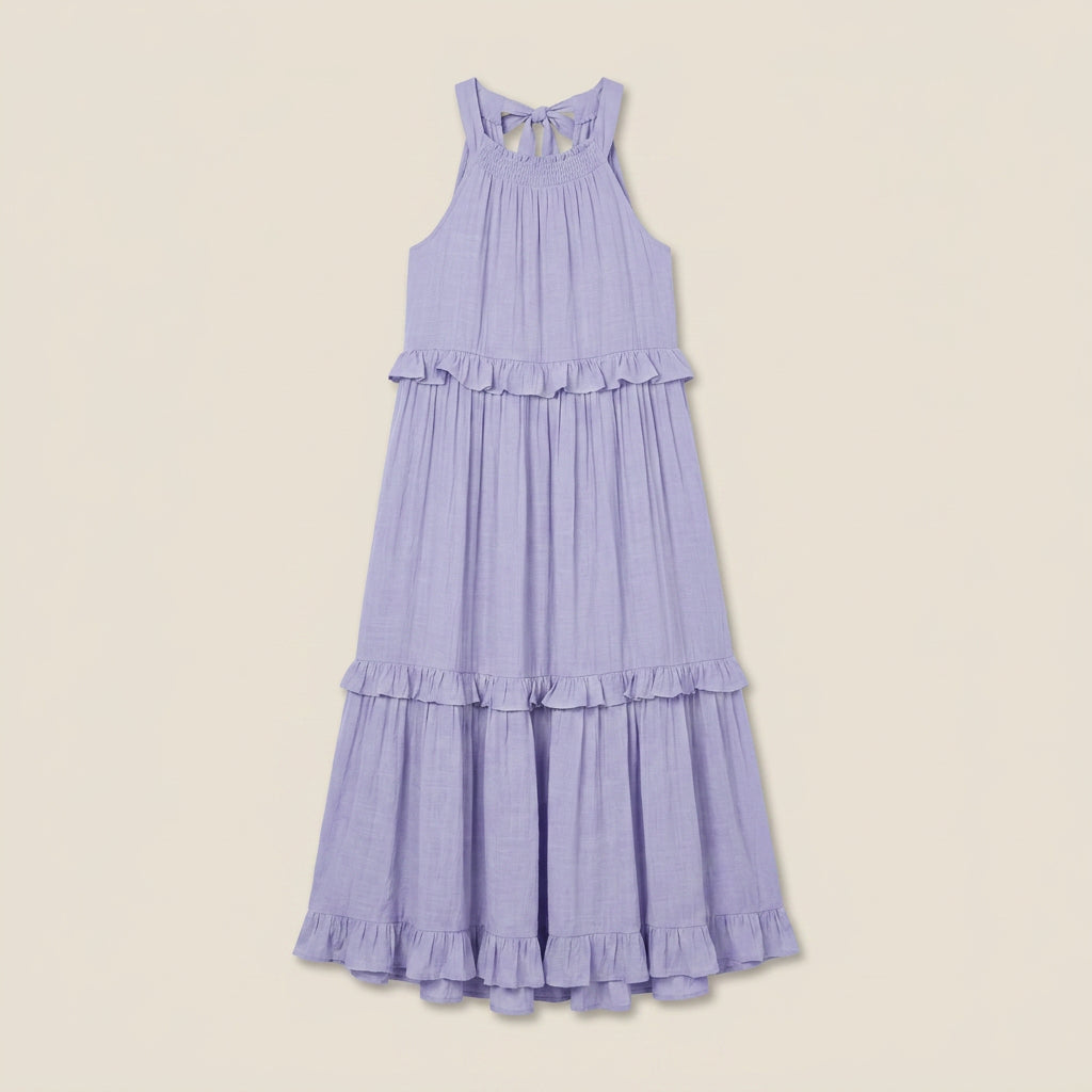 Vestido Largo de Verano con Volantes para Mujer