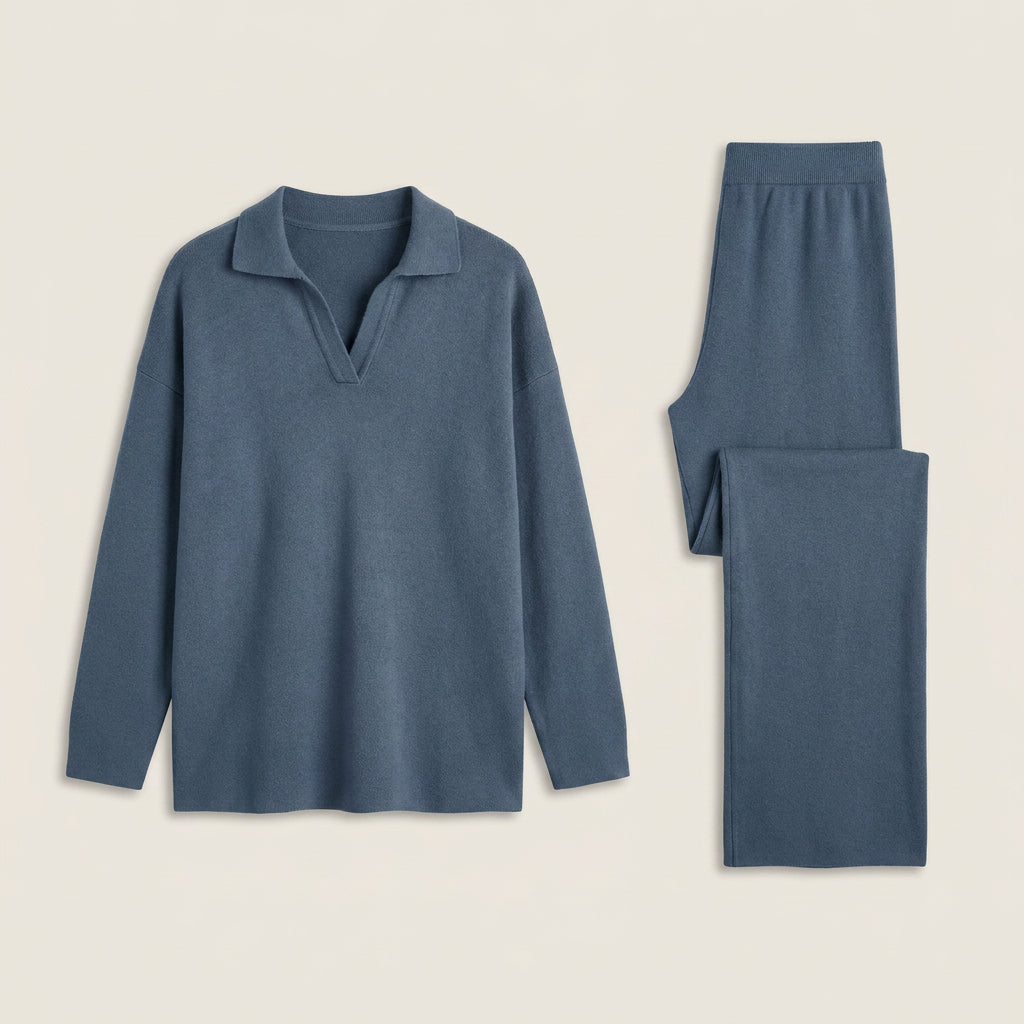 Conjunto de Punto Polo y Pantalón para Mujer