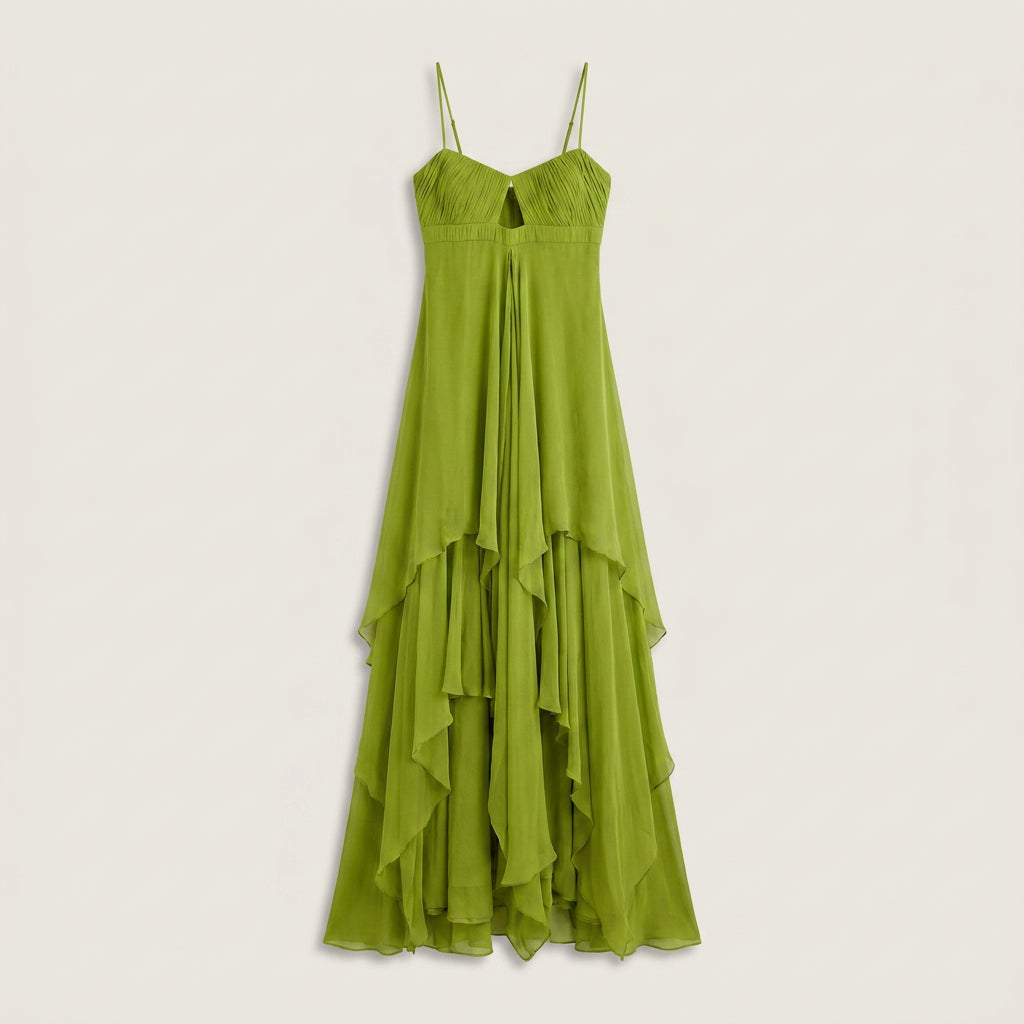 Vestido Fiesta Escote Corazón Falda Asimétrica para Mujer