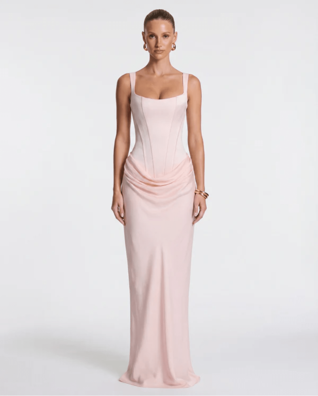 MARIETTA | VESTIDO LARGO RELOJ DE ARENA - Nhaura