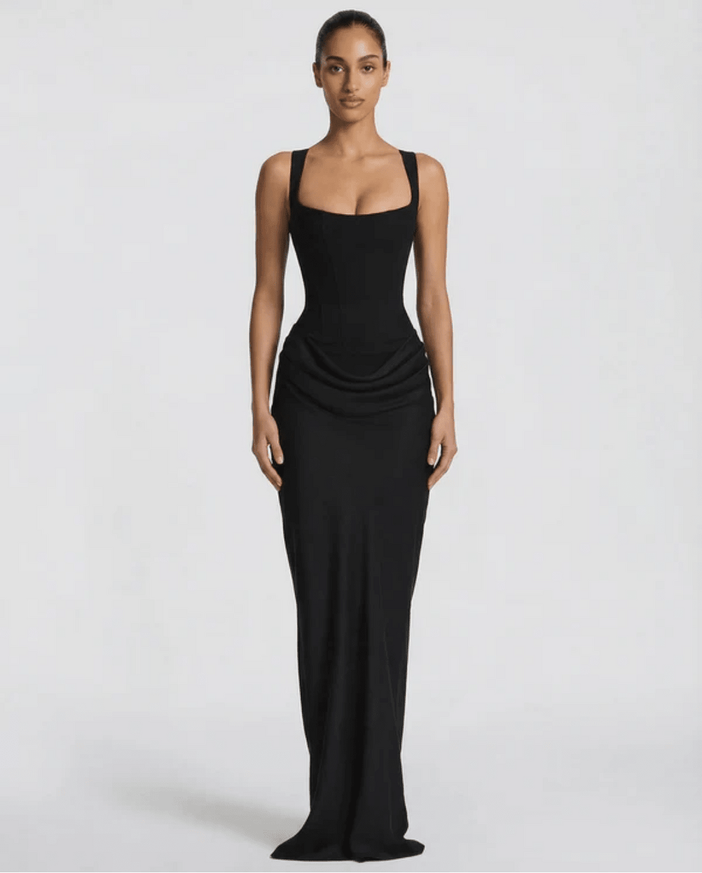 MARIETTA | VESTIDO LARGO RELOJ DE ARENA - Nhaura