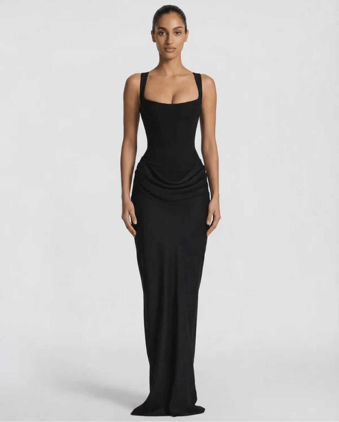 MARIETTA | VESTIDO LARGO RELOJ DE ARENA - Nhaura
