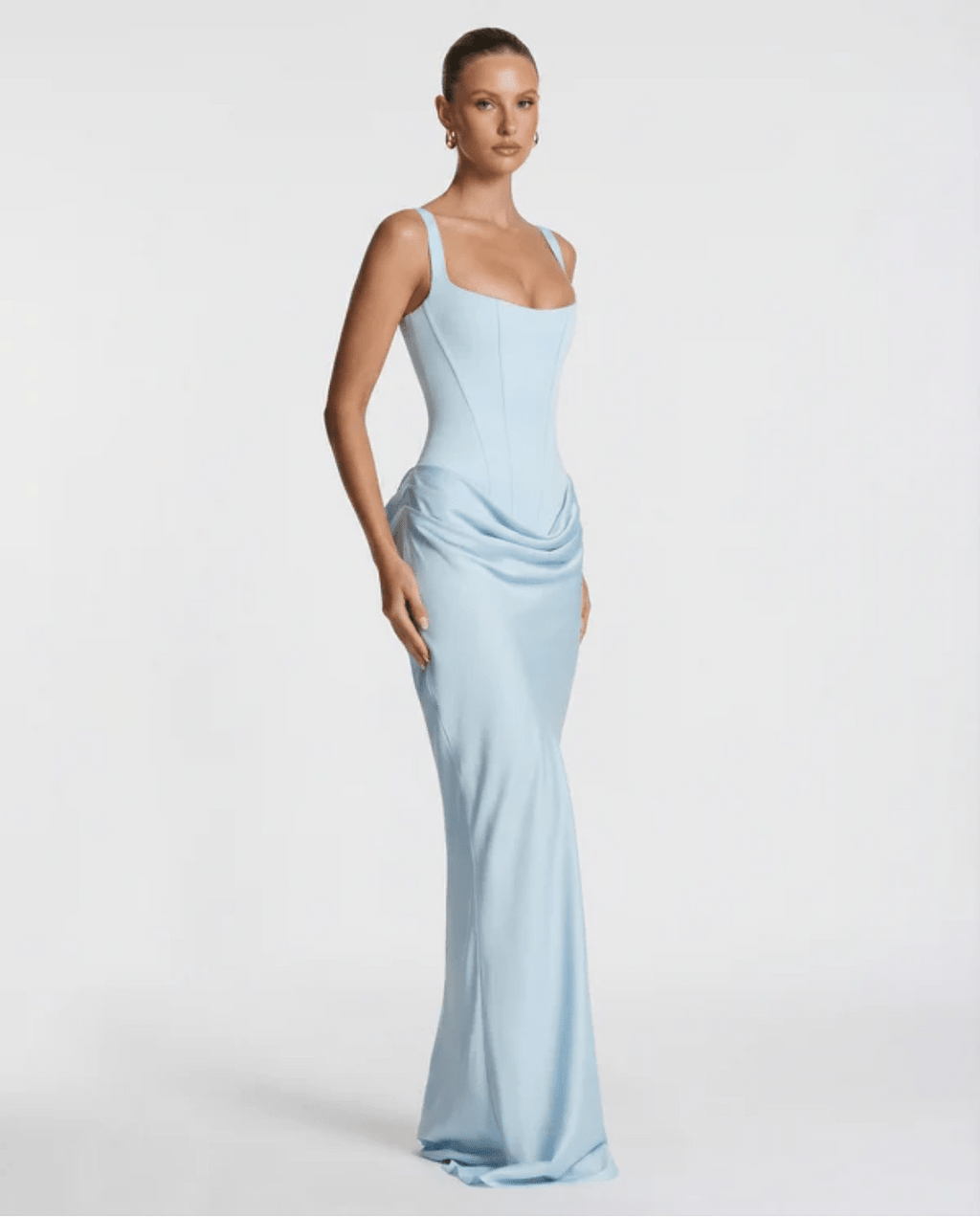 MARIETTA | VESTIDO LARGO RELOJ DE ARENA - Nhaura