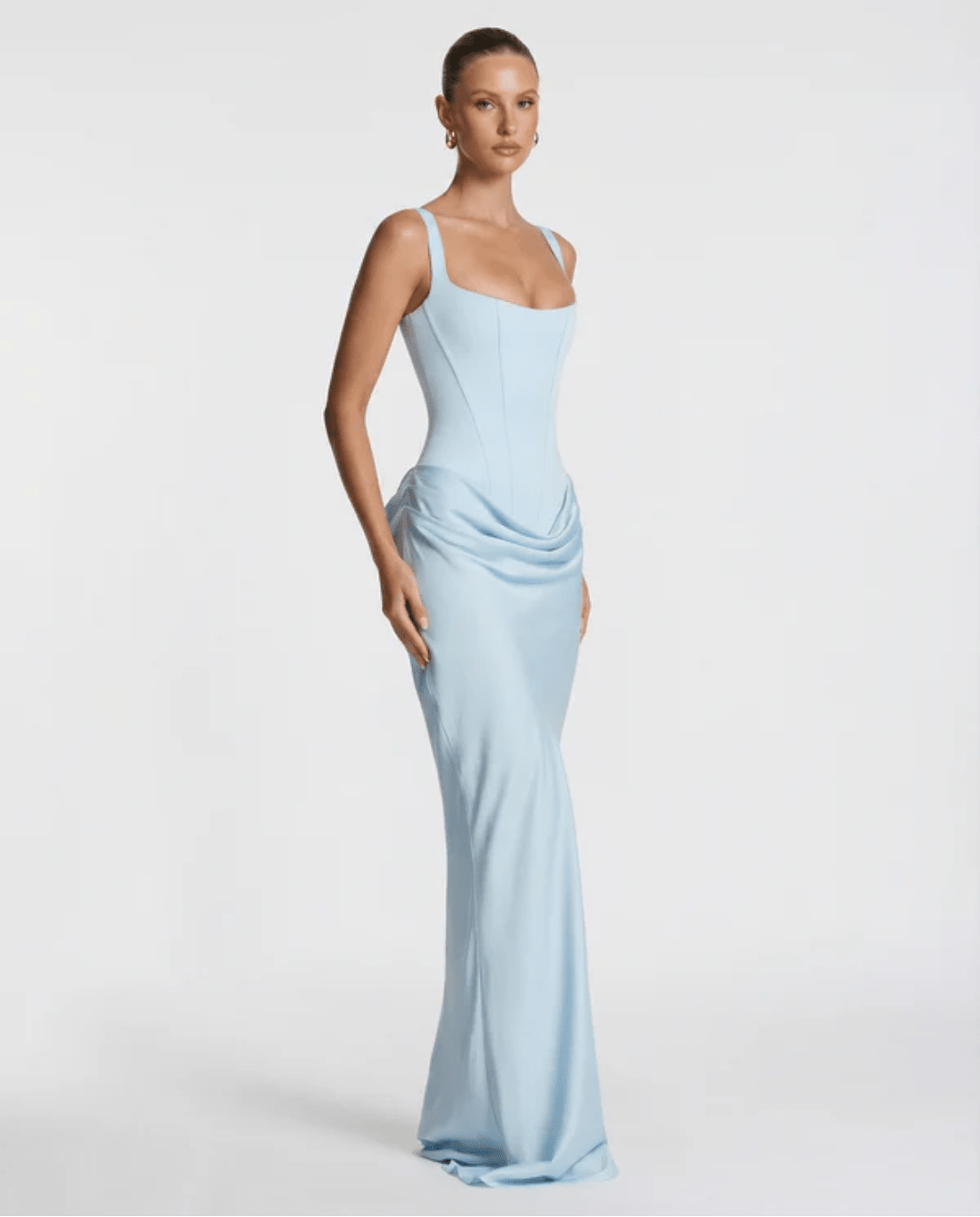 MARIETTA | VESTIDO LARGO RELOJ DE ARENA - Nhaura