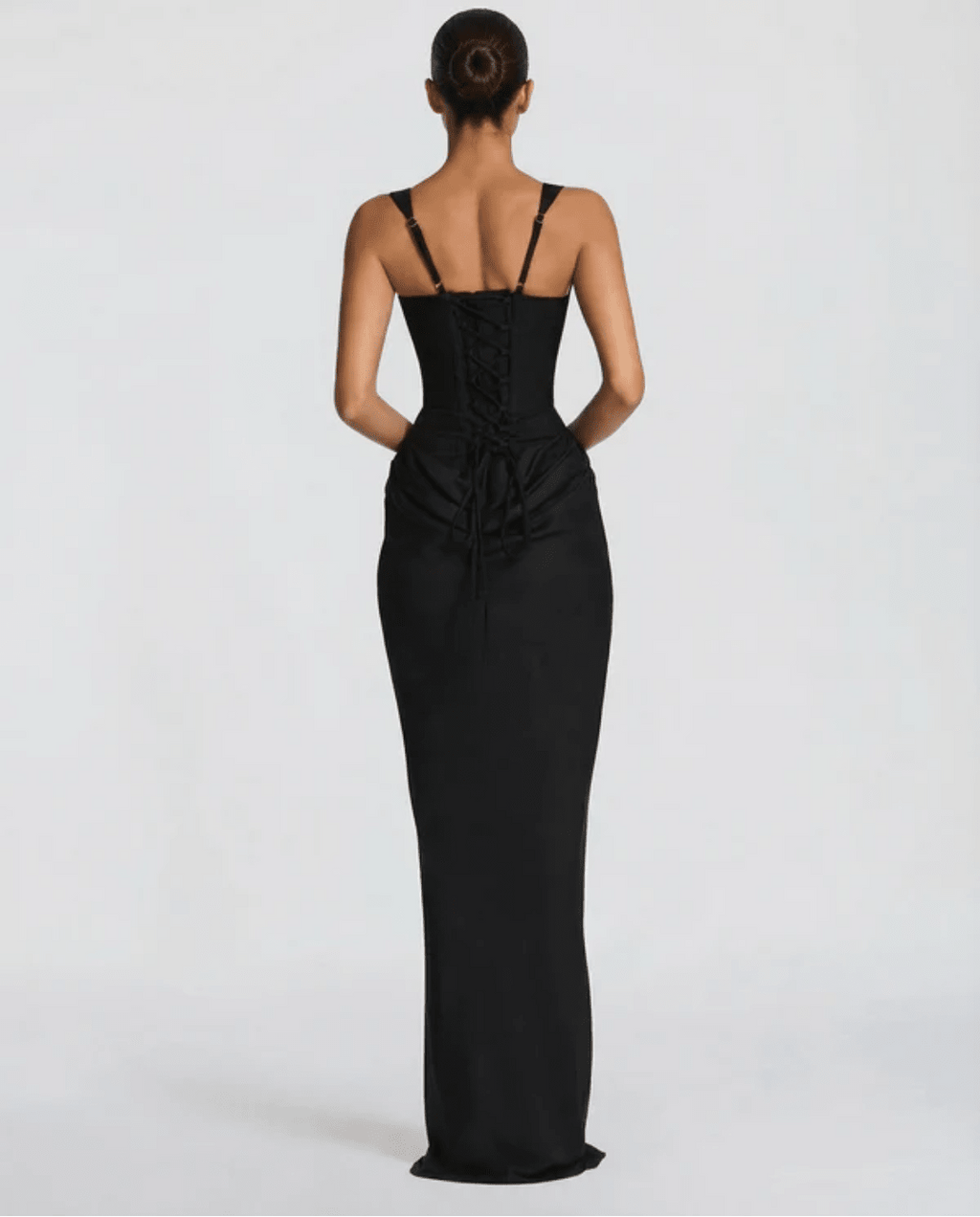 MARIETTA | VESTIDO LARGO RELOJ DE ARENA - Nhaura