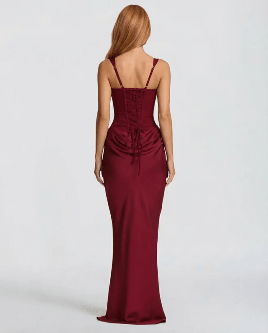 MARIETTA | VESTIDO LARGO RELOJ DE ARENA - Nhaura