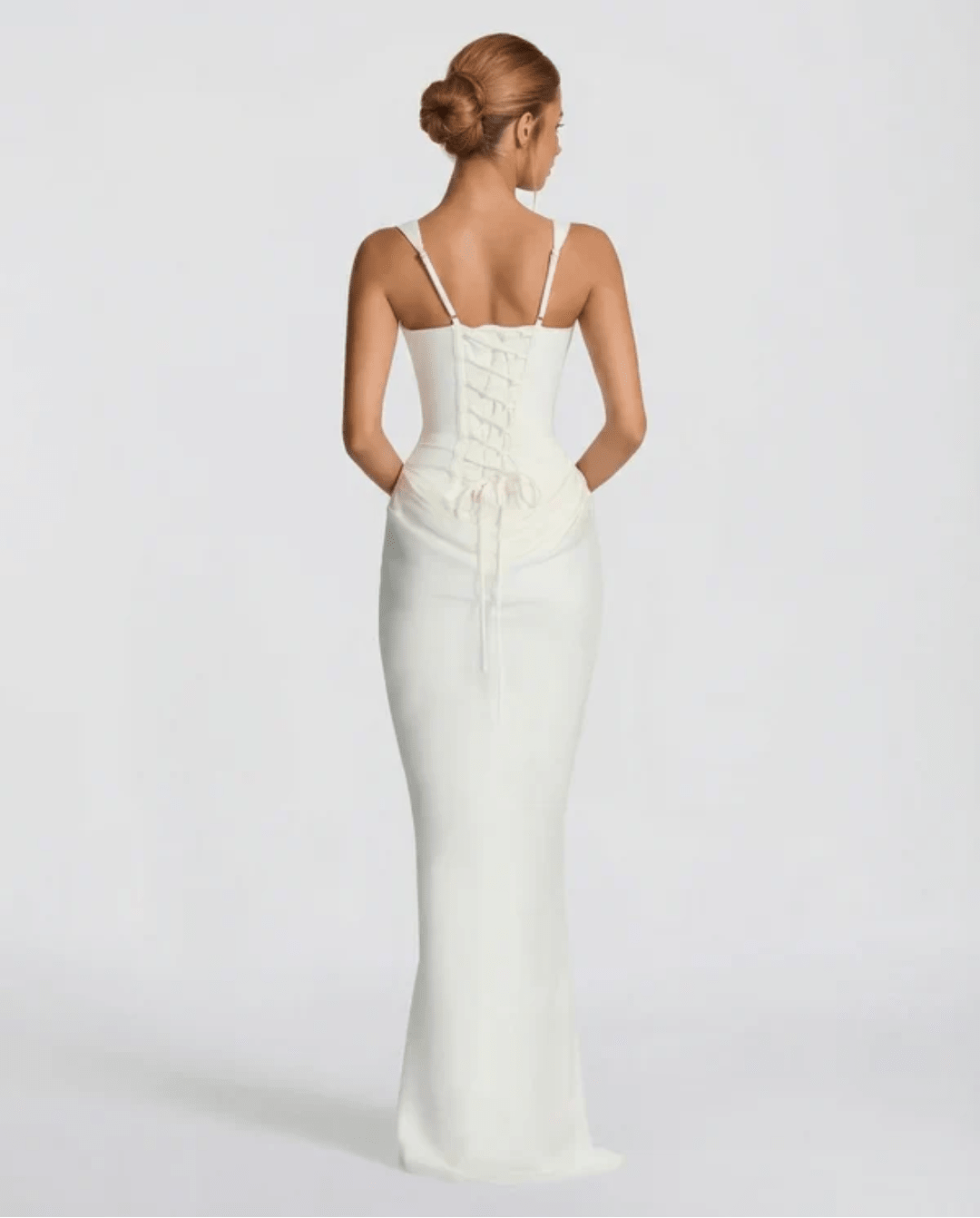 MARIETTA | VESTIDO LARGO RELOJ DE ARENA - Nhaura