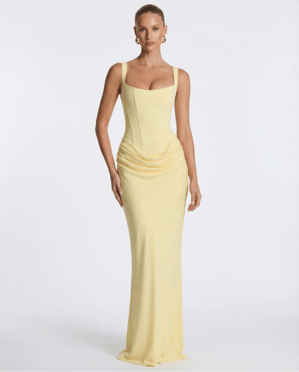 MARIETTA | VESTIDO LARGO RELOJ DE ARENA - Nhaura