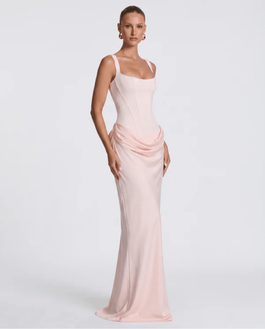 MARIETTA | VESTIDO LARGO RELOJ DE ARENA - Nhaura