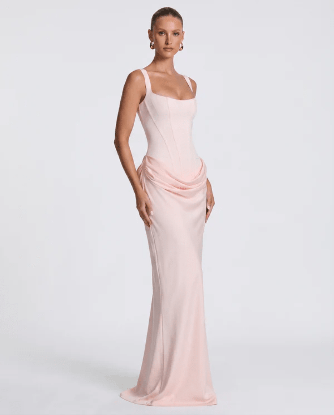 MARIETTA | VESTIDO LARGO RELOJ DE ARENA - Nhaura