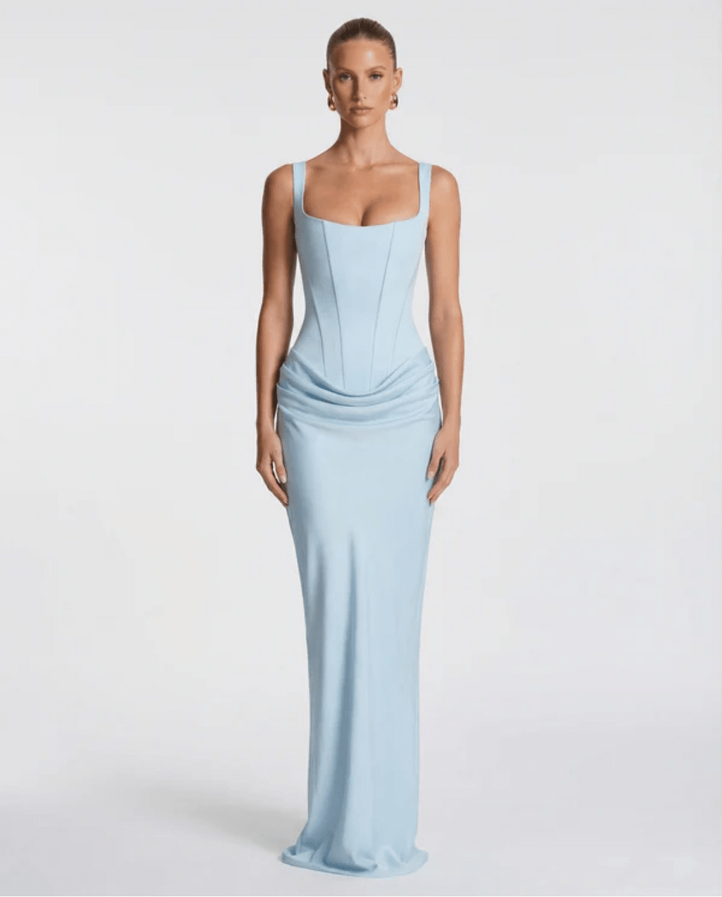 MARIETTA | VESTIDO LARGO RELOJ DE ARENA - Nhaura