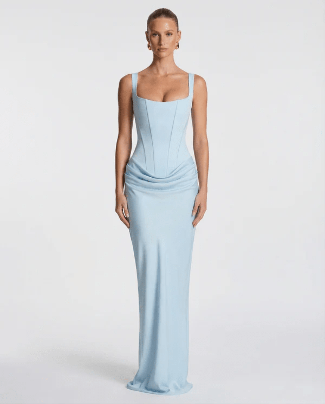 MARIETTA | VESTIDO LARGO RELOJ DE ARENA - Nhaura