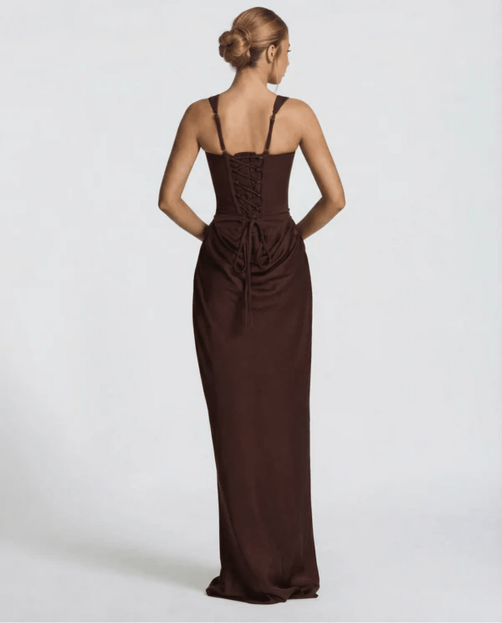 MARIETTA | VESTIDO LARGO RELOJ DE ARENA - Nhaura