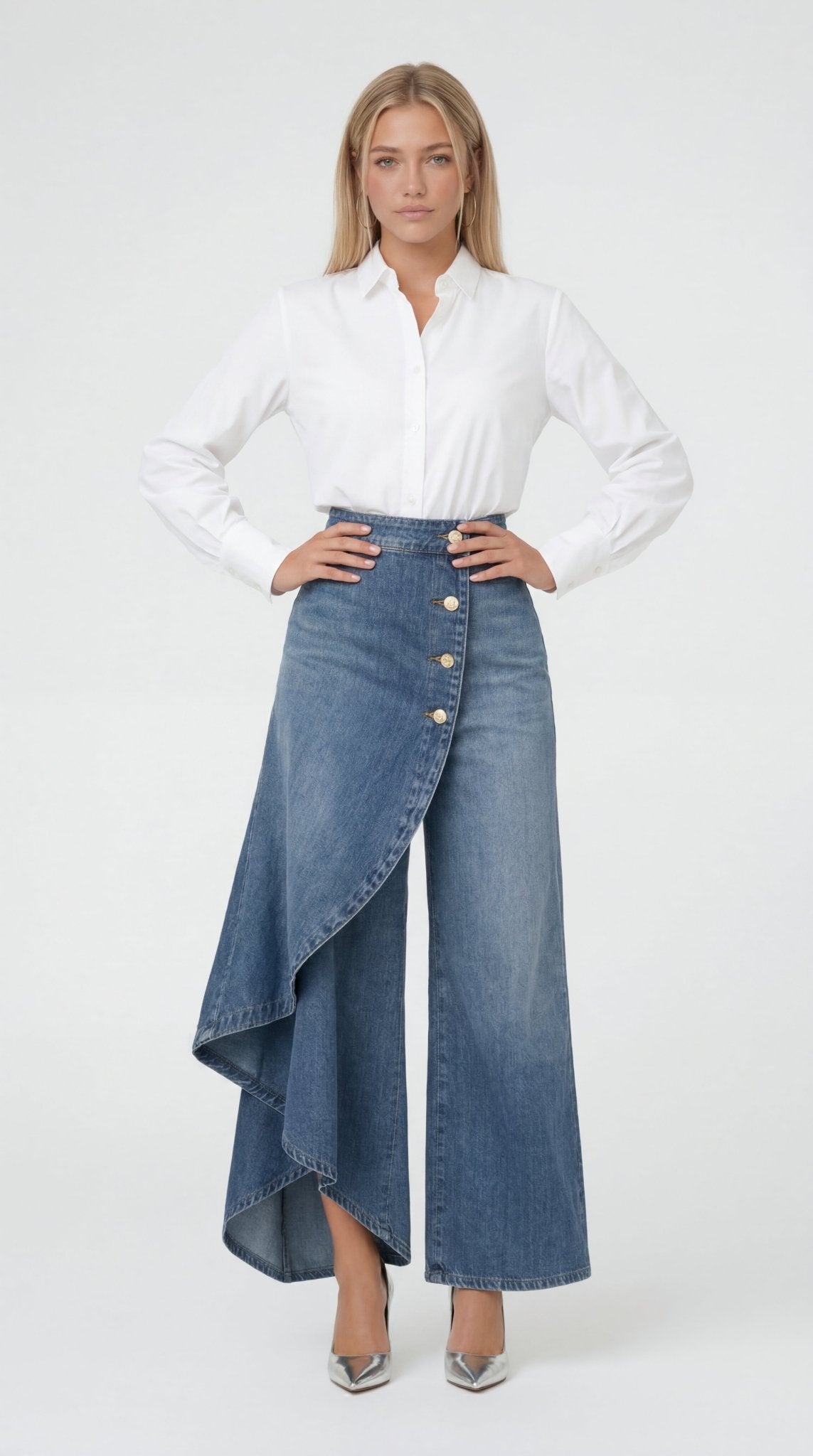 QUORE | FALDA PANTALÓN ASIMÉTRICA - Nhaura