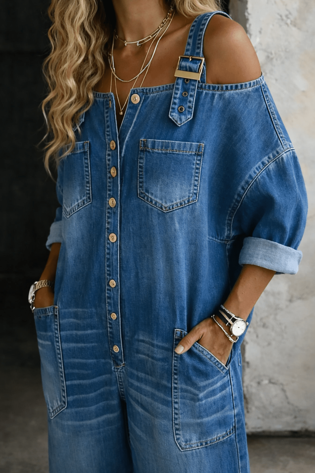 SOPHIA | Mono Denim Largo - Nhaura