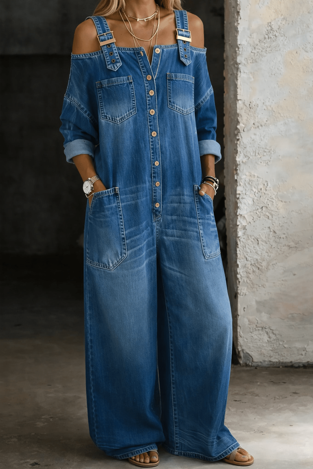 SOPHIA | Mono Denim Largo - Nhaura