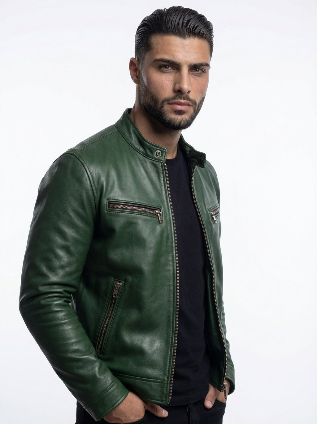 STEV | CHAQUETA DE CUERO VINTAGE - Nhaura