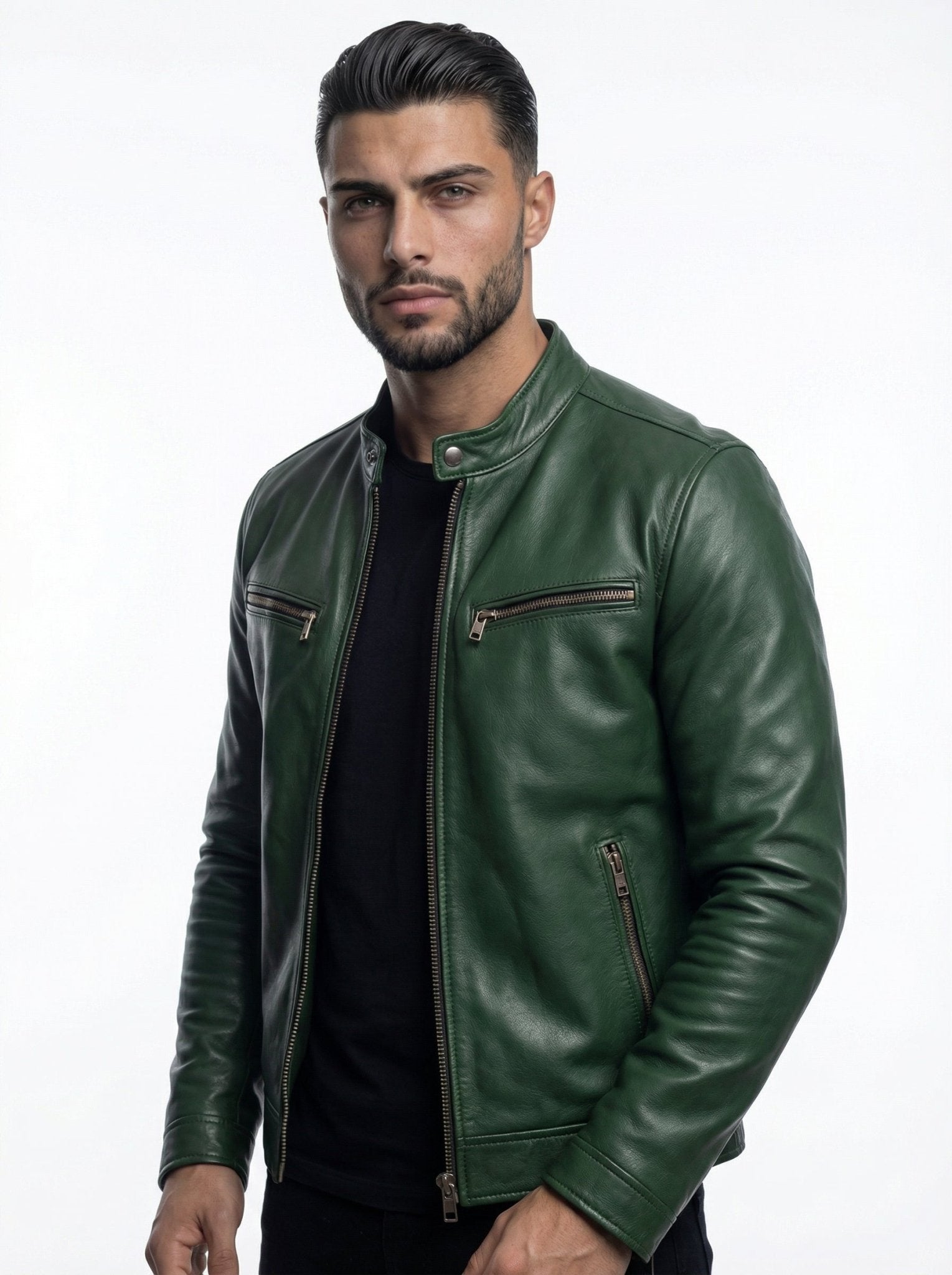 STEV | CHAQUETA DE CUERO VINTAGE - Nhaura